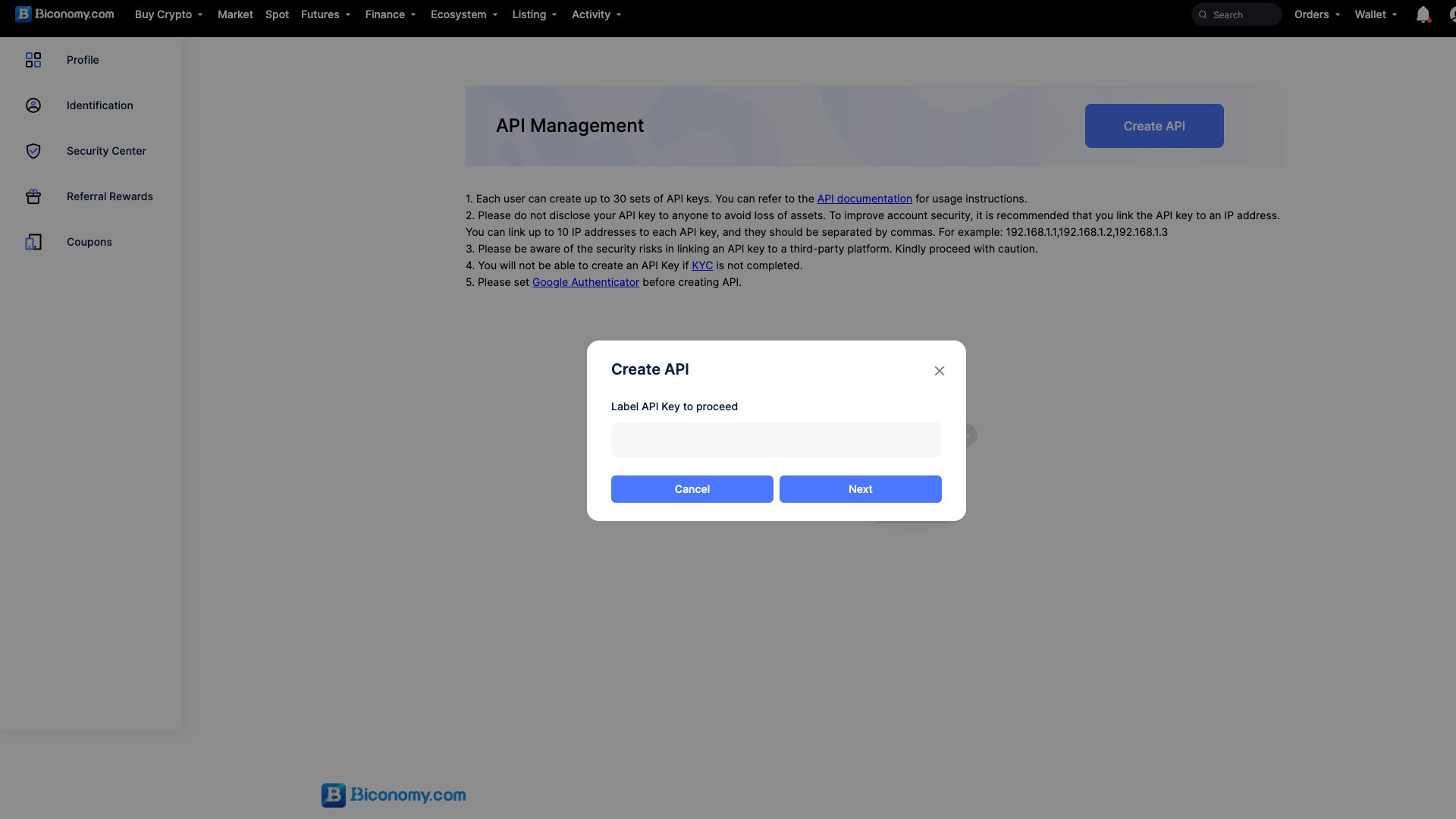 API di Biconomy