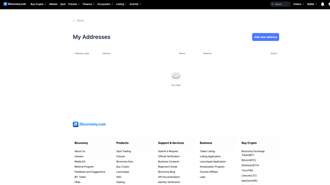 Address book of Biconomy