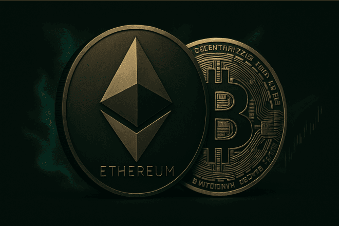 Ethereum Segnala Un Calo del 10% Nei Confronti di Bitcoin Dopo il Fallimento del CLARITY Act