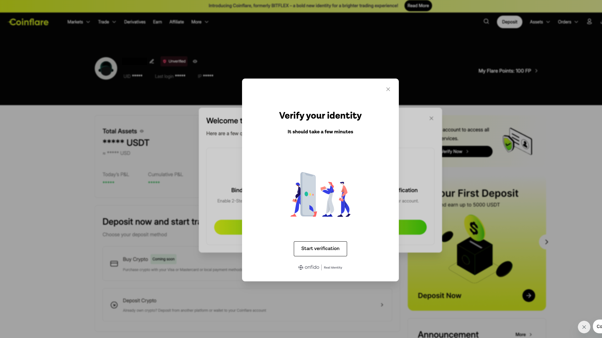 Il KYC di Coinflare