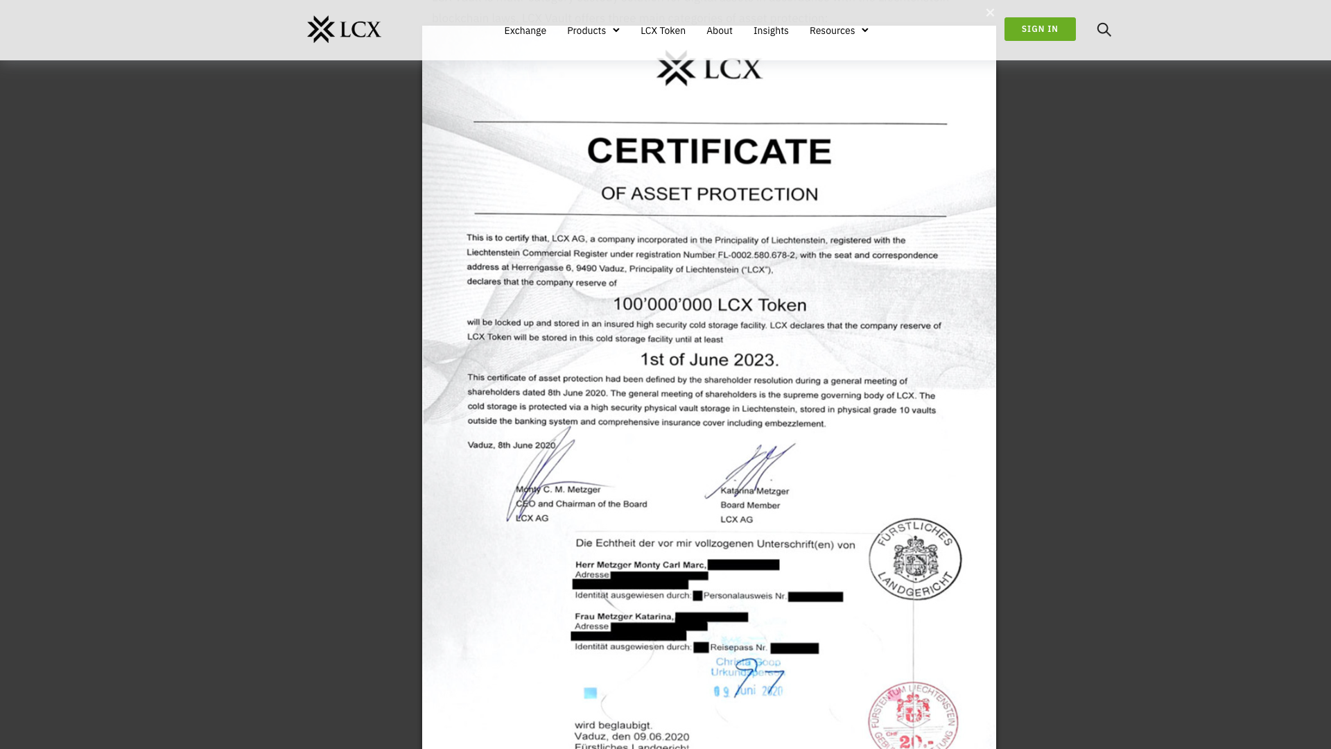 Documento di Prova di Riserve