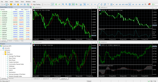 MetaTrader’s main panel