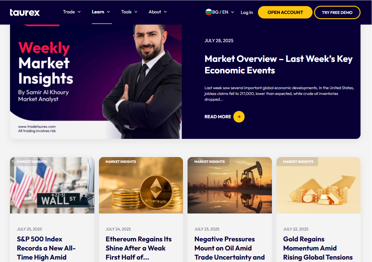 Market insights by Taurex