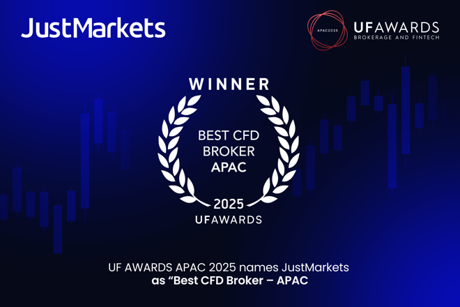 JustMarkets wins Best CFD Broker at UF AWARDS APAC 2025. FX Empire