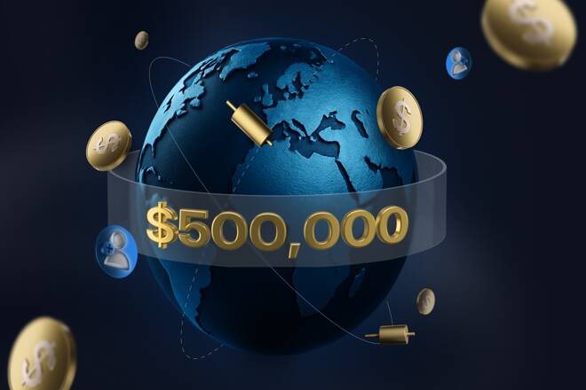 $500,000 prize on the globe. FX Empire