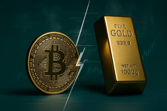 Gold Vs. Bitcoin: Gold Outperforms as BTC Tests Long-Term Support