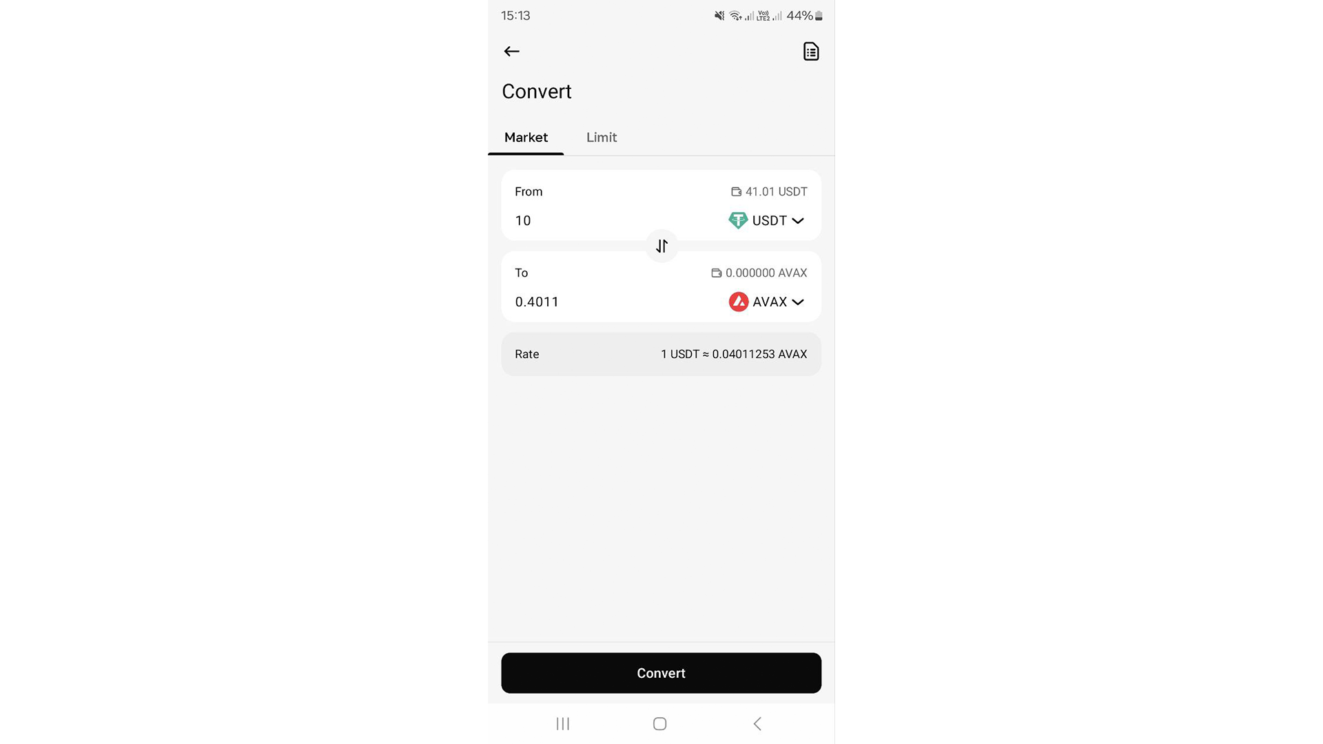Convertitore crypto su Cryptomus