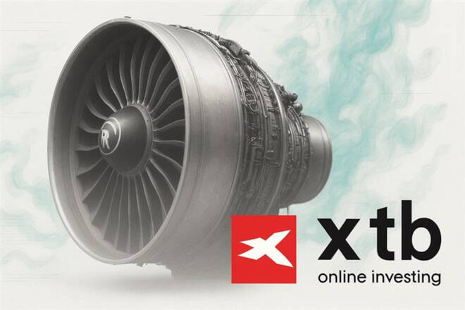 Rolls Royce Engine and XTB promo. FX Empire