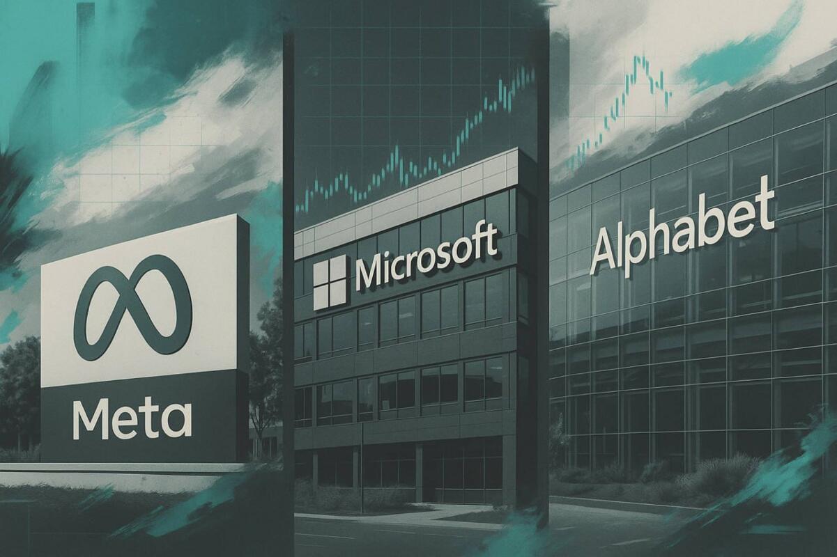 Meta, Microsoft y Alphabet: resultados trimestrales y reacción del mercado