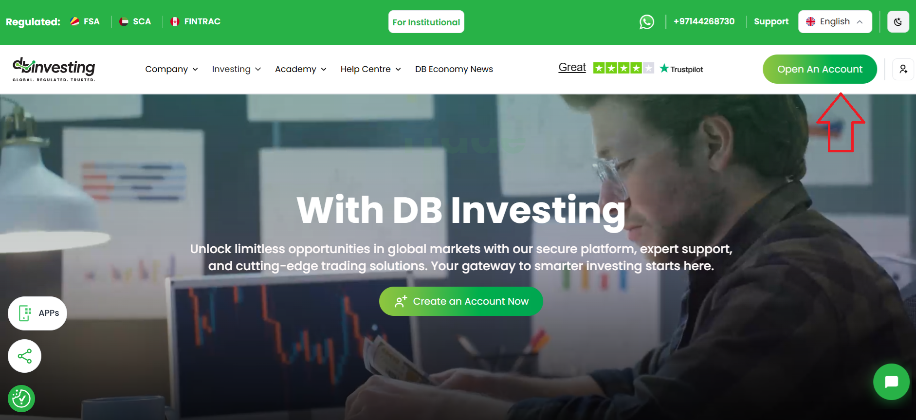Opening an account with DB Investing