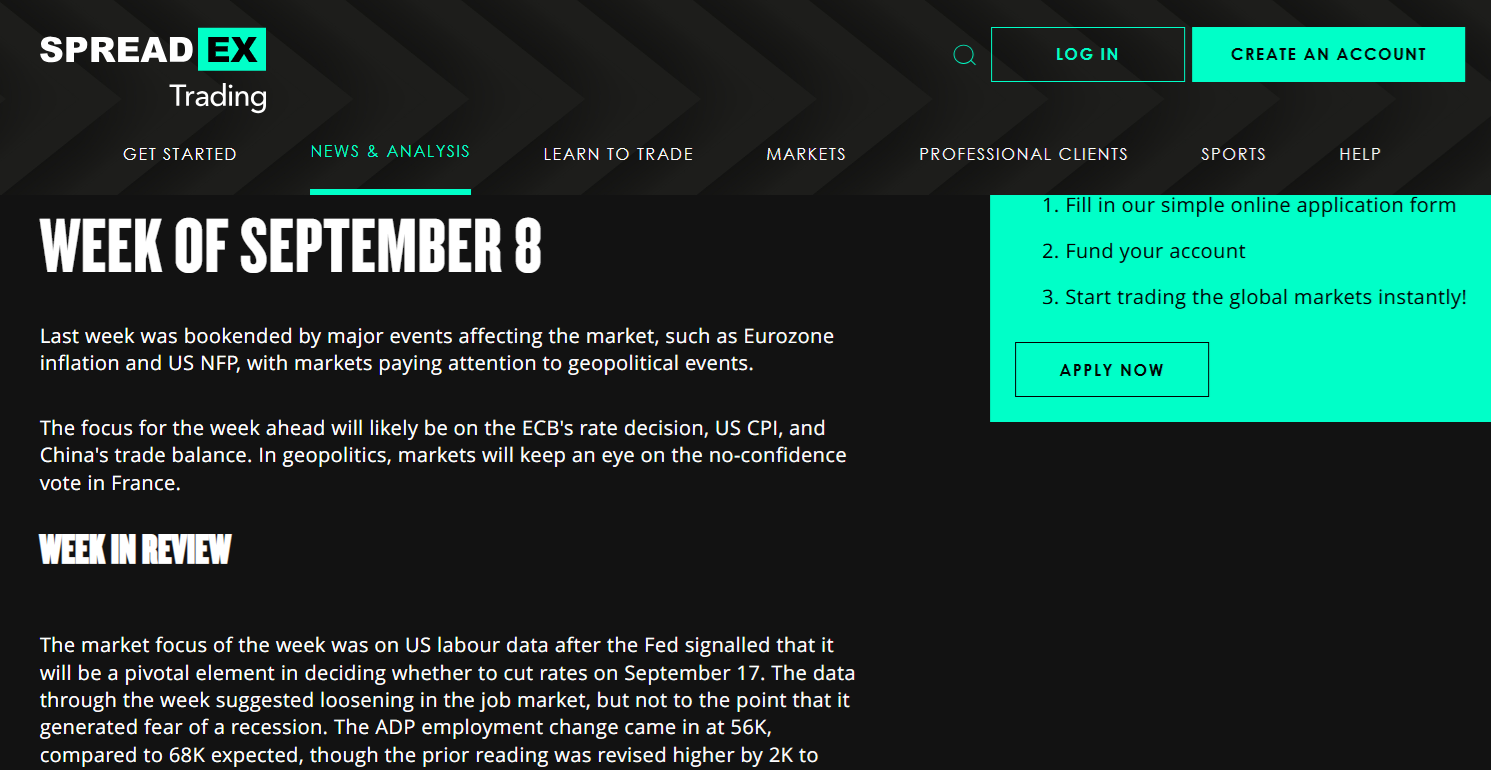 Spreadex’s week ahead