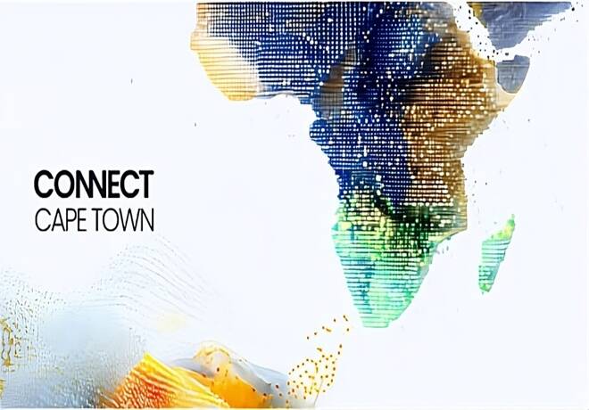 African map and "Connect Cape Town". FX Empire