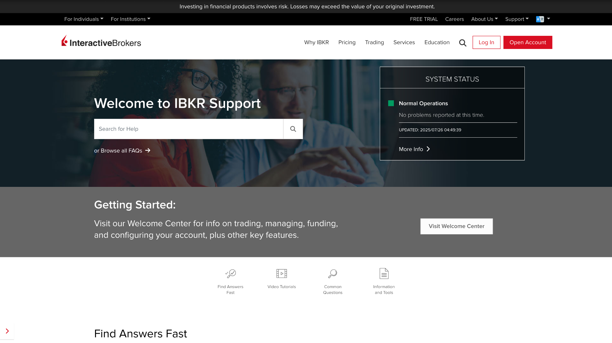 Interactive Brokers Support