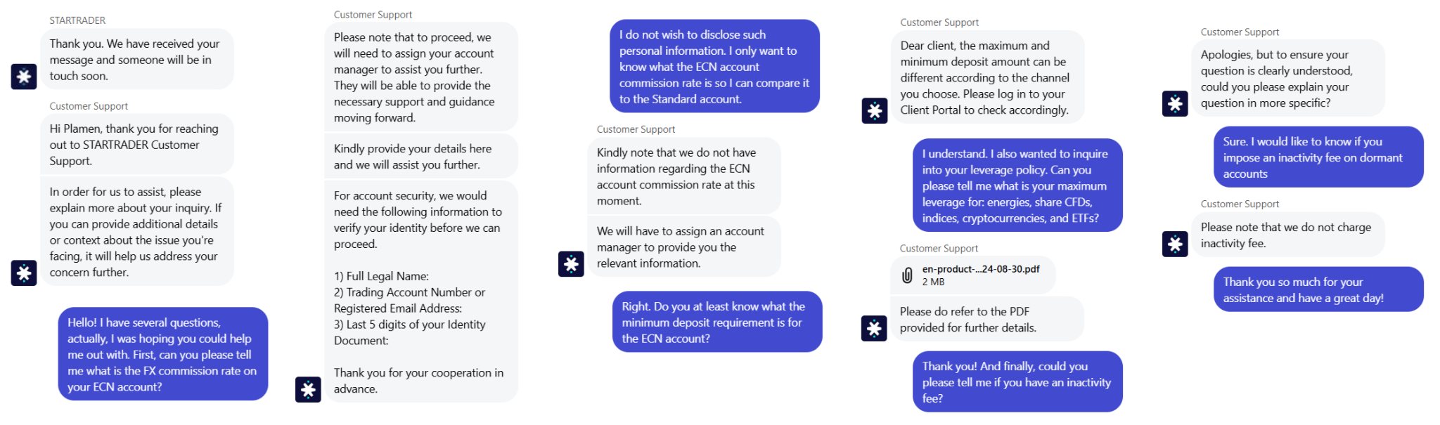 My conversation with STARTRADER
