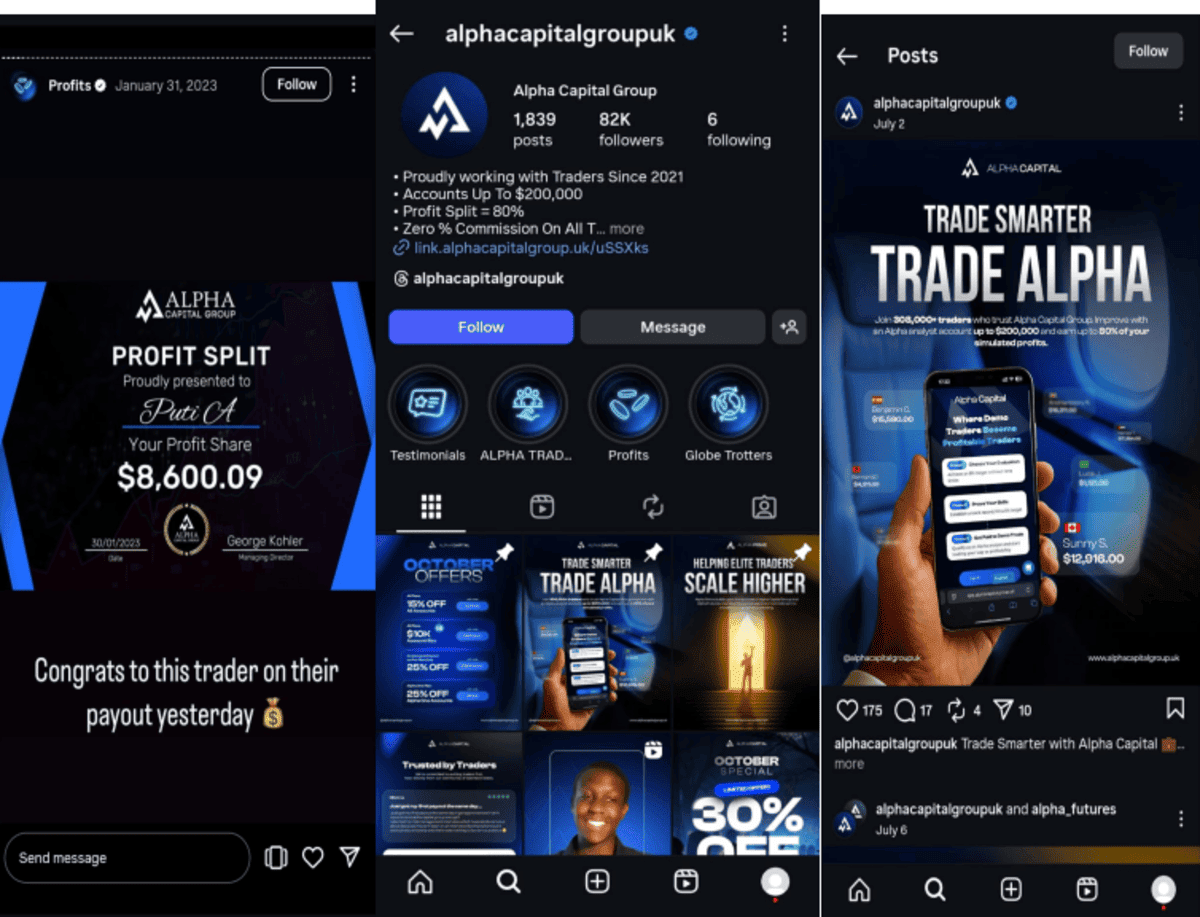 Alpha Capital Instagram Image