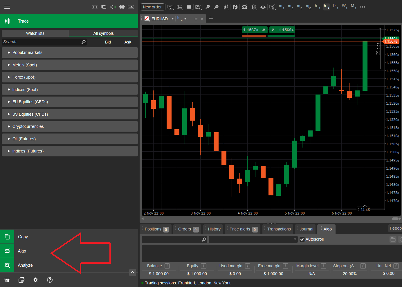 cTrader’s different modes of trading