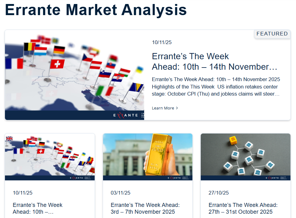 Errante’s weekly overviews