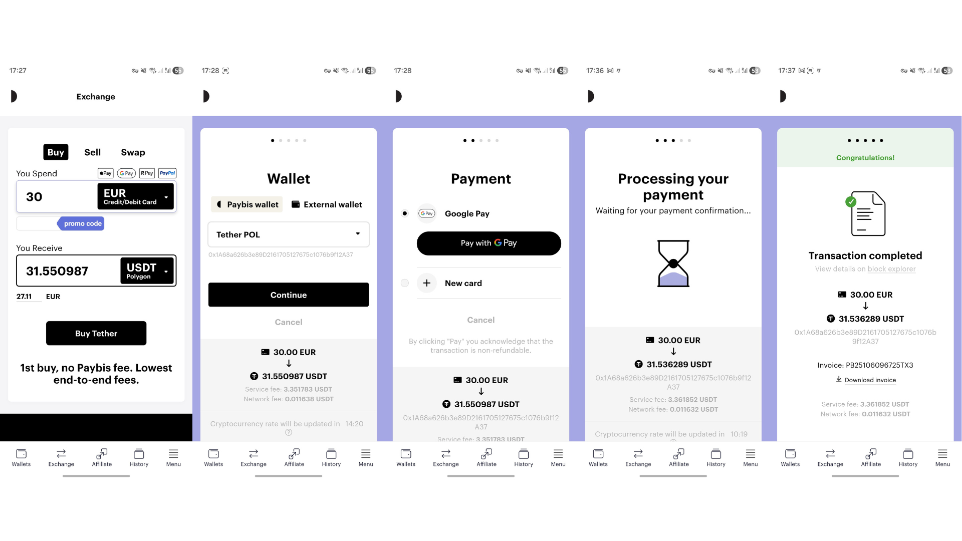 Comprare criptovalute su Paybis