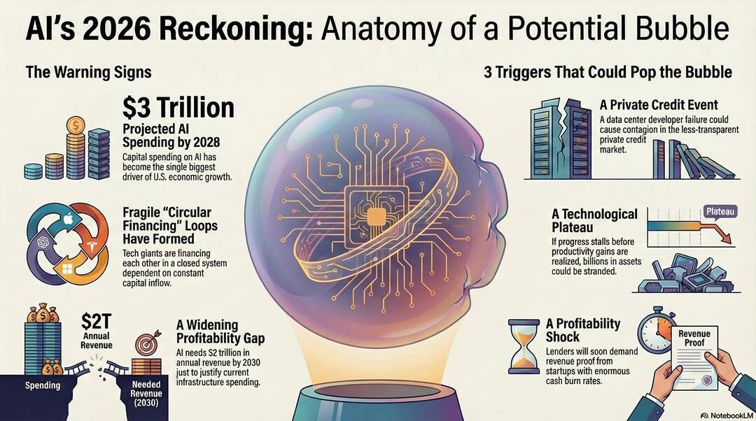 AI bubble infografic