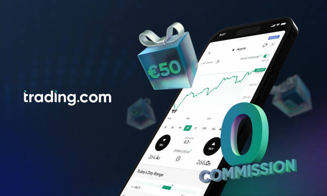 Trading.com, 0 Commission, 50€ Free Welcome Bonus and its trading platform. FX Empire