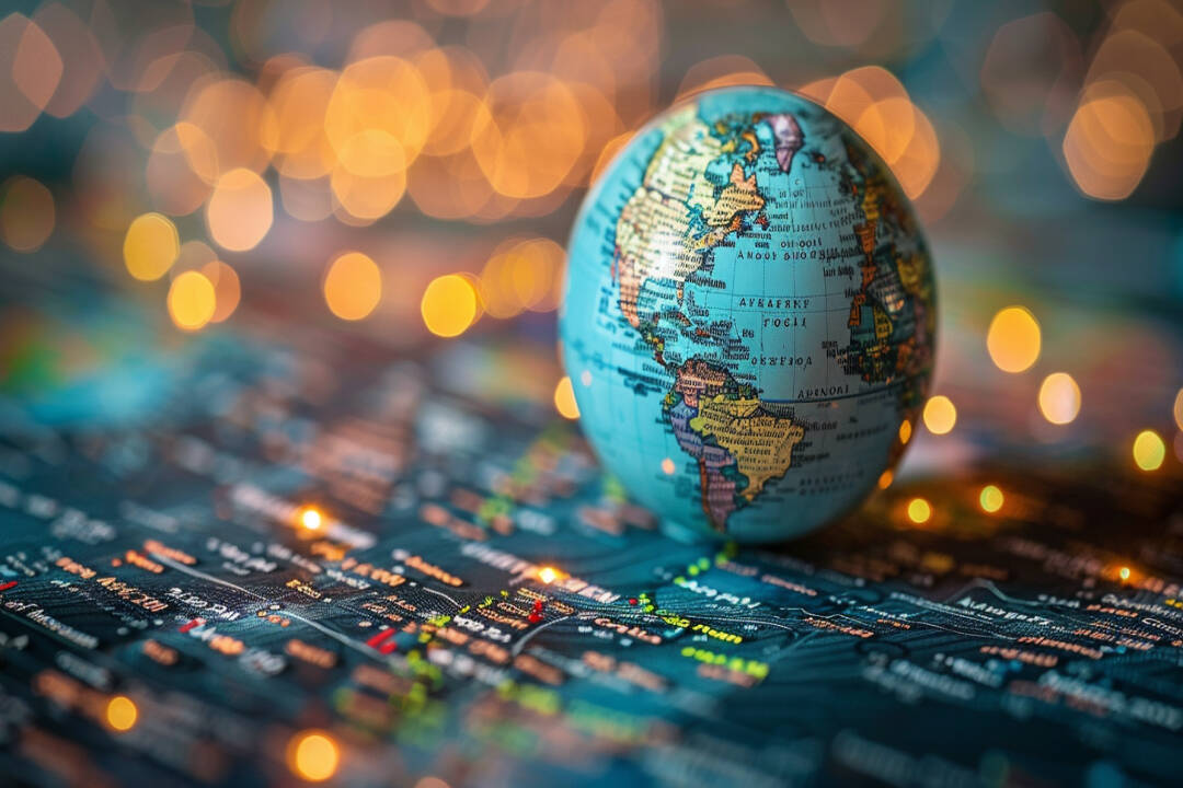 Globe map, FX Empire