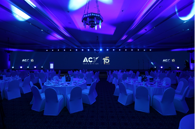 ACY Securities 15th Anniversary ceremony. FX Empire