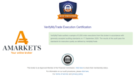 AMarkets’ VerifyMyTrade info