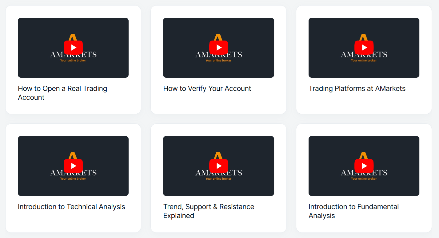 AMarkets’ educational videos