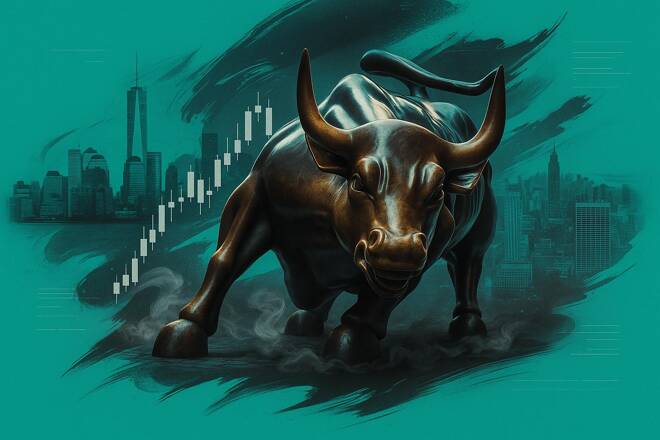 Bull and trading chart. FX Empire
