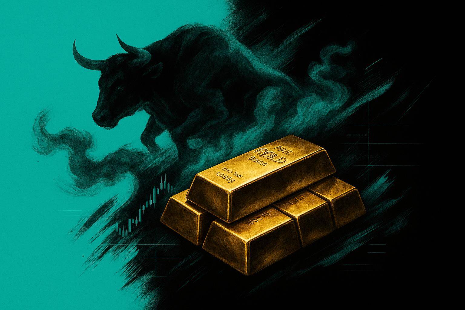 Gold bullion and bull, FX Empire