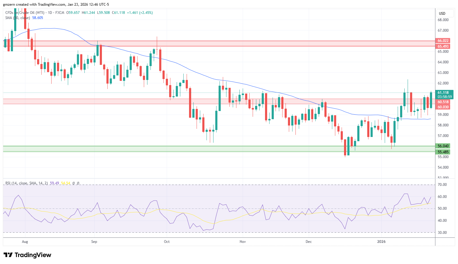 WTI Oil 230126 Daily Chart