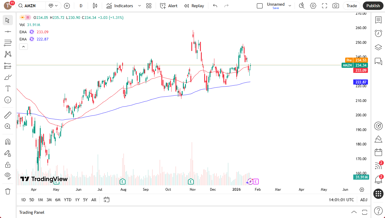 Amazon daily chart. 