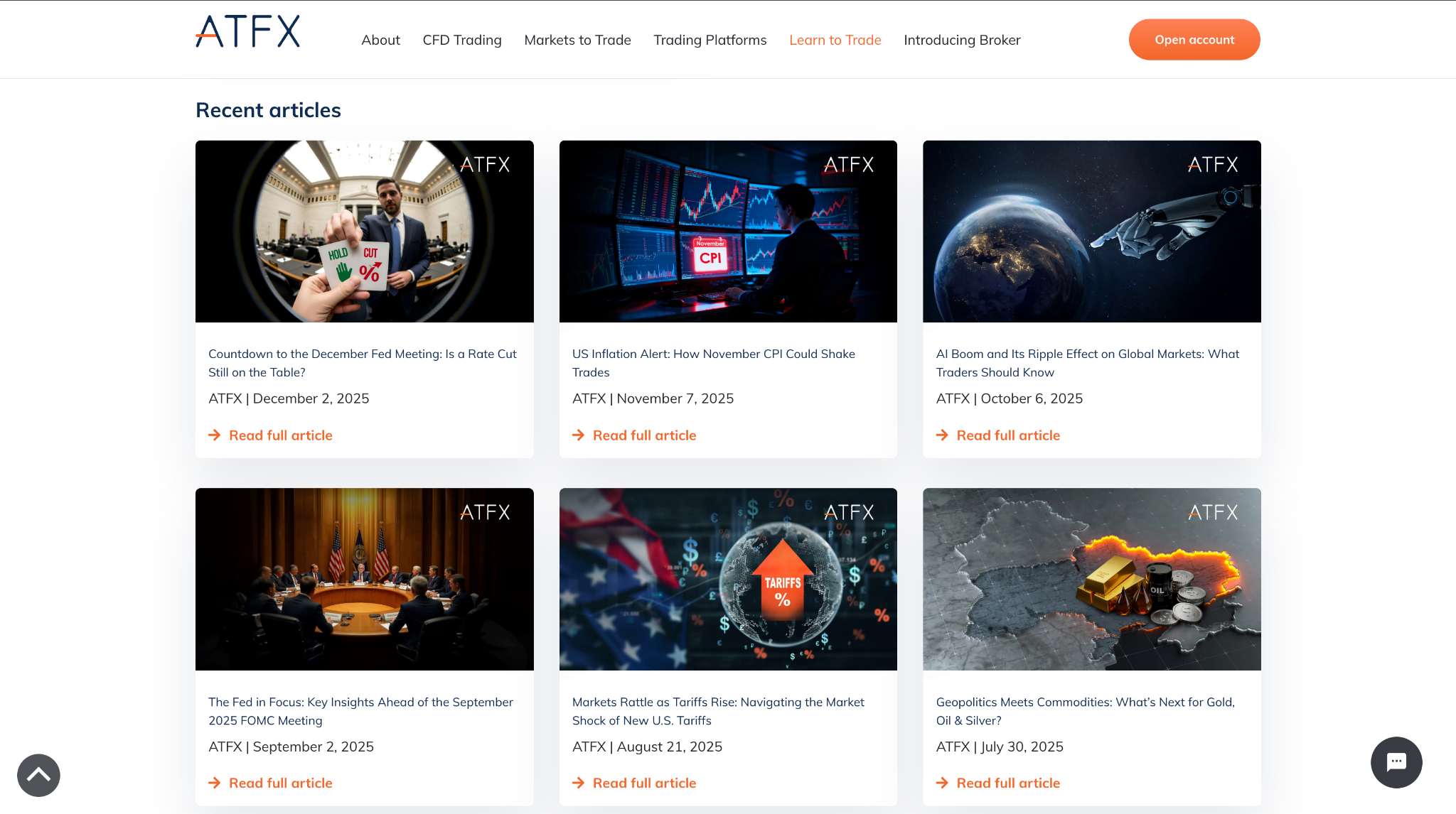 ATFX market analysis