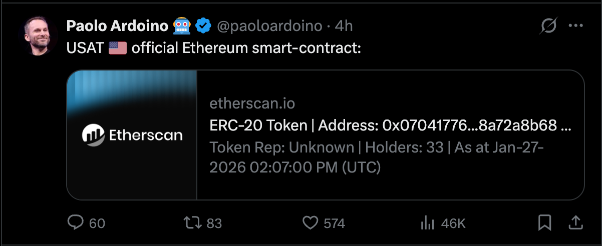usat ethereum token address