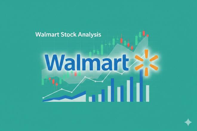 Walmart logo and chart.