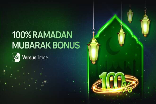 100% RAMADAN MUBARAK BOUNUS from Versus Trade.