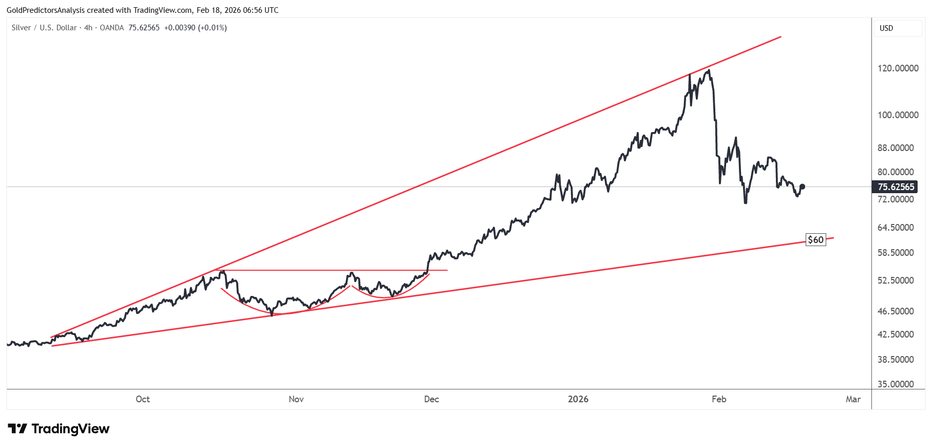 Silver Broadening Wedge