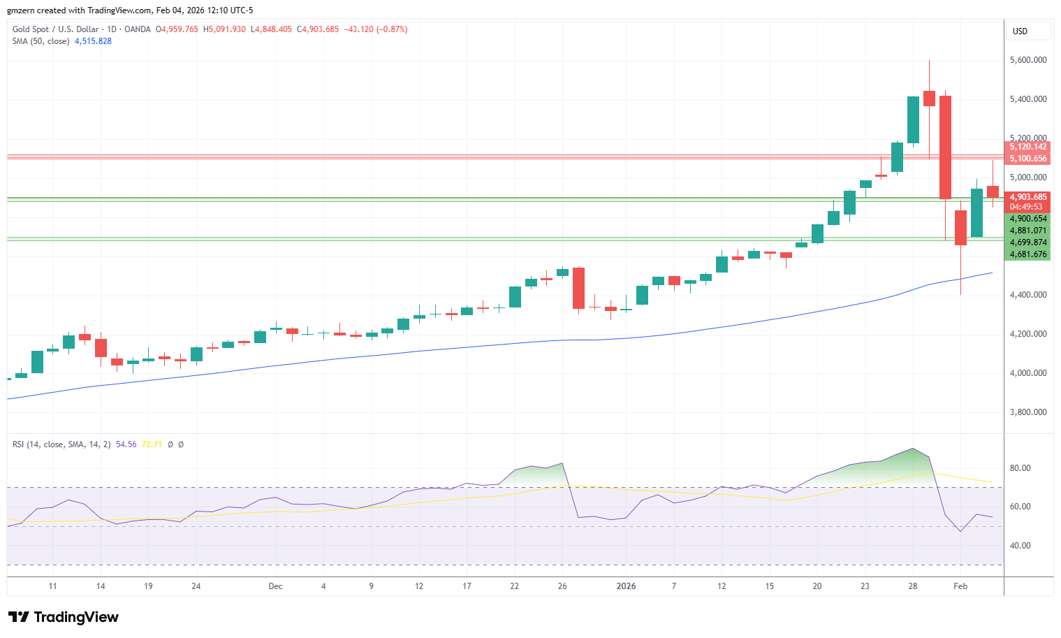 Gold 040226 Daily Chart