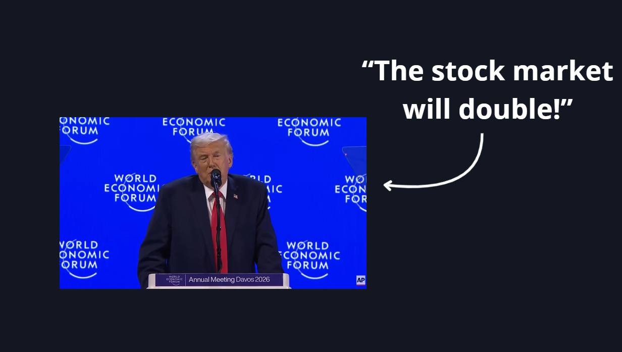 Photograph of Donald Trump at Davos Economic Forum.