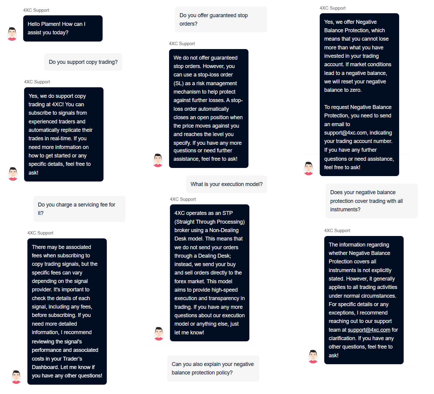 My conversation with 4XC
