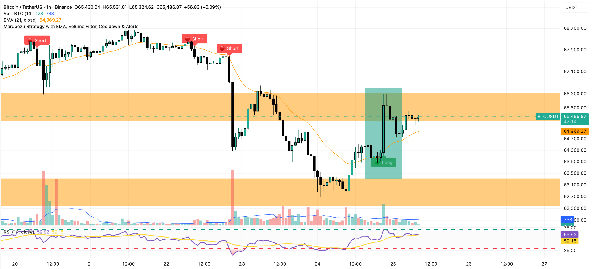 bitcoin hourly chart
