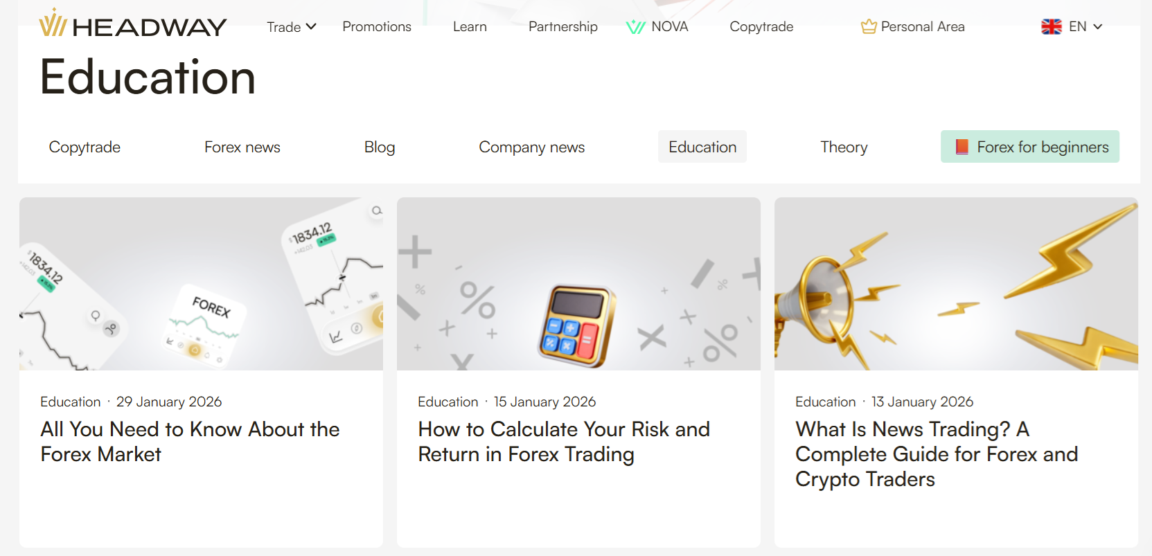 Headway’s educational articles