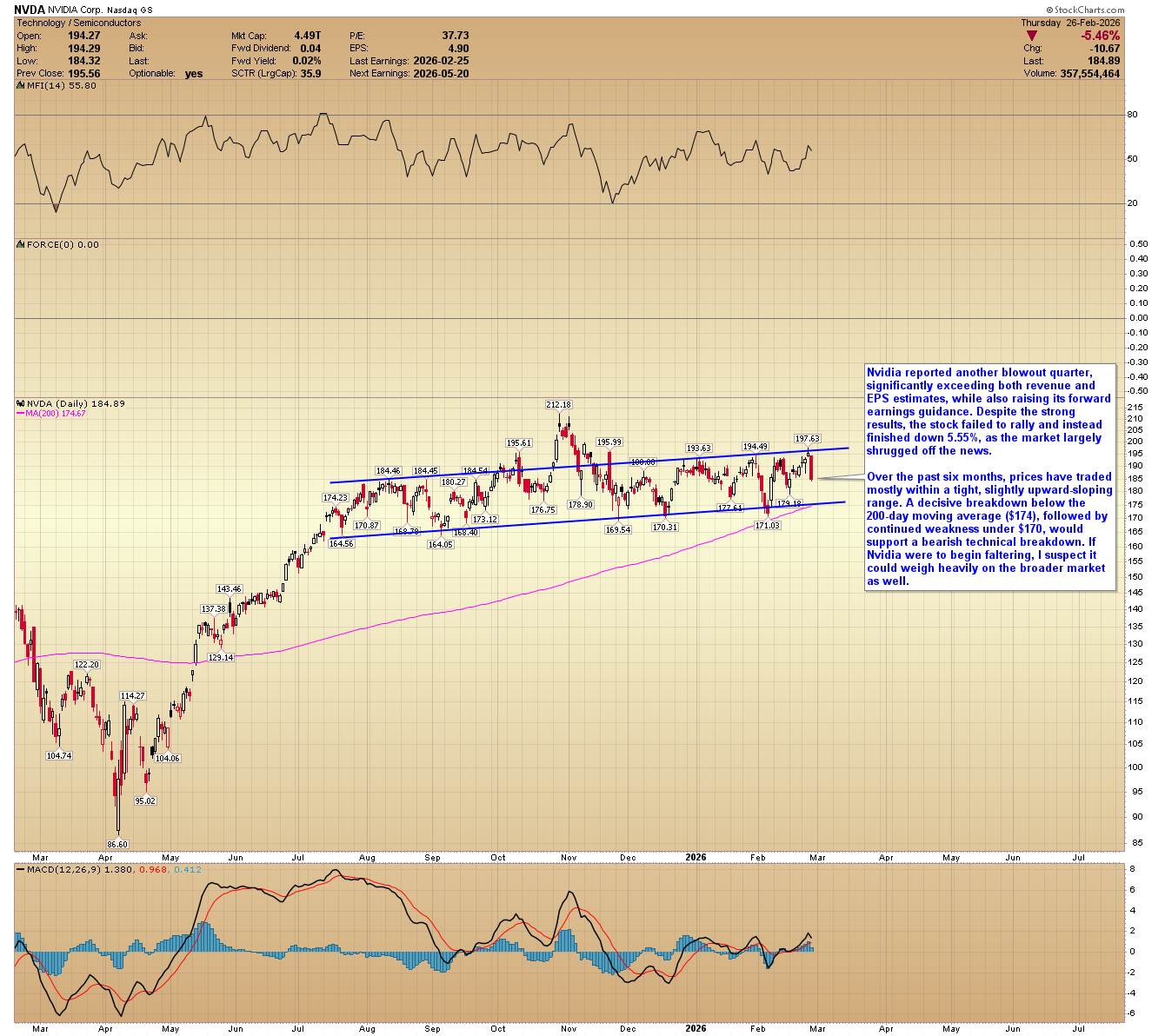 Nvidia daily chart. 