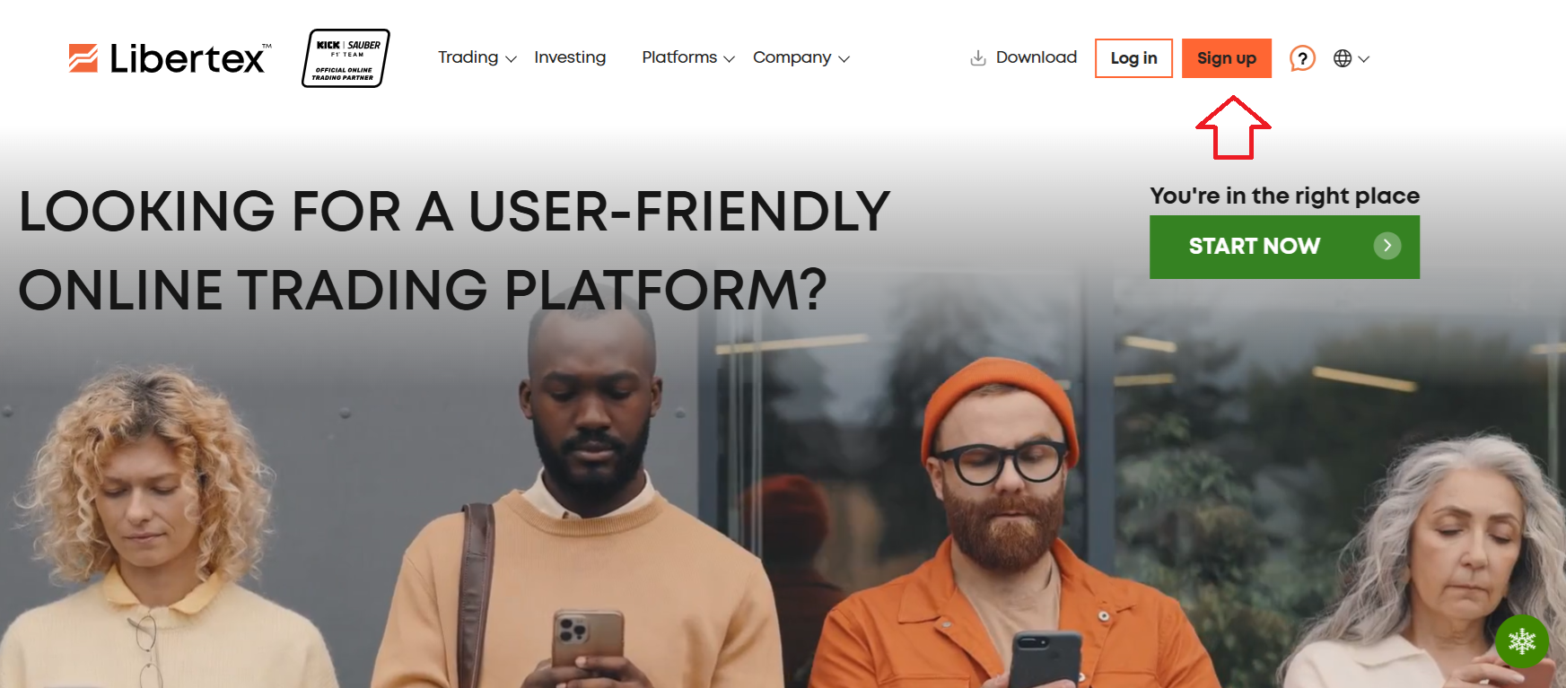 Opening an account with Libertex