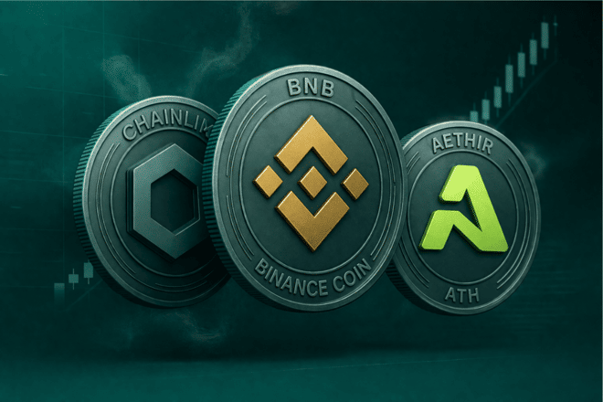 Chainlink, BNB, Aethir concepy