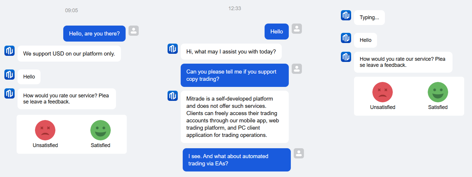 My conversation with Mitrade