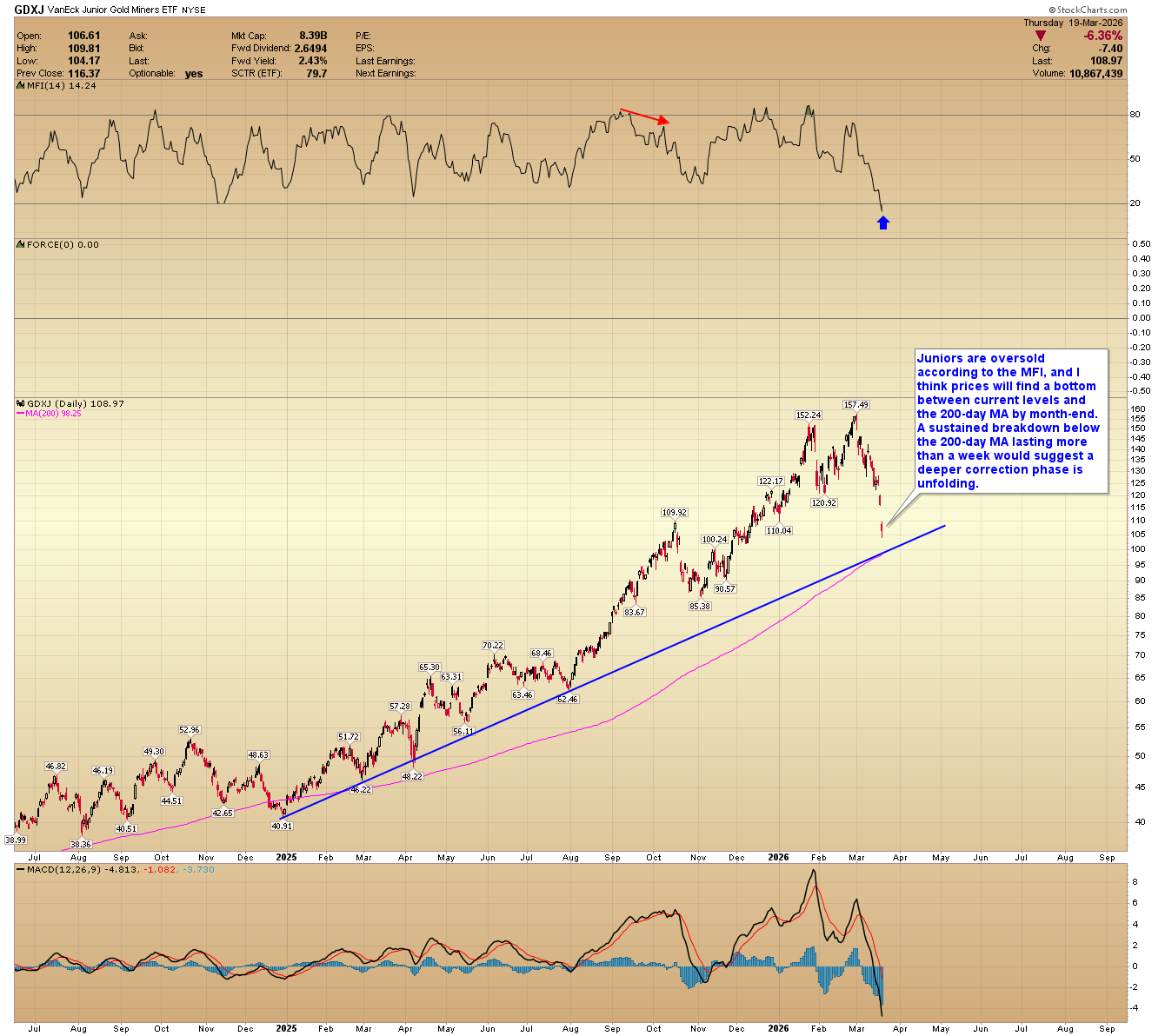 GDXJ daily chart. Source: goldpredict.com