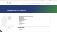 TSG Brokers Ltd on the CySEC register