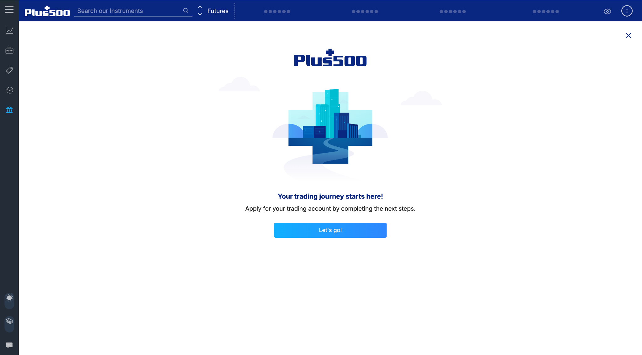 Plus500 US account application