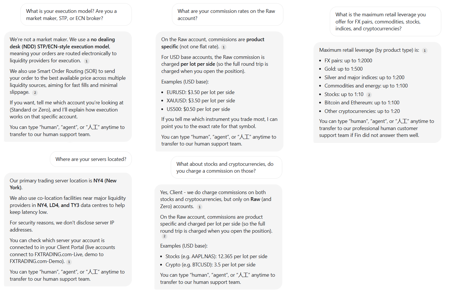 My second conversation with FXTRADING.com on 3 April at around 11:20 CET